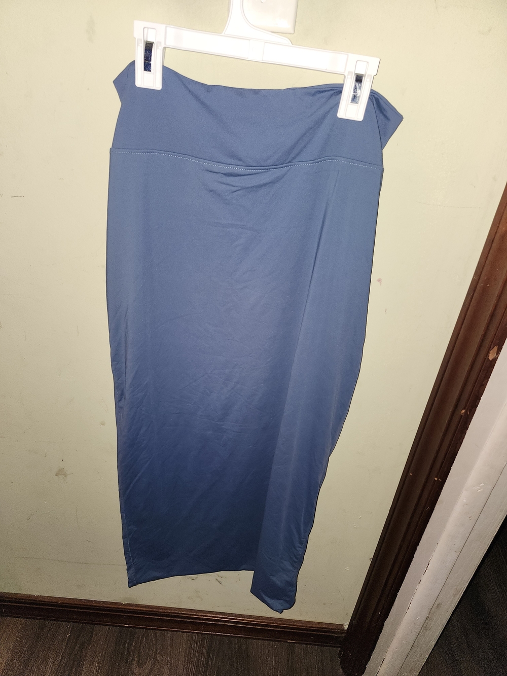 Blue Women's Midi Skirt - Classic Stretch Fit
